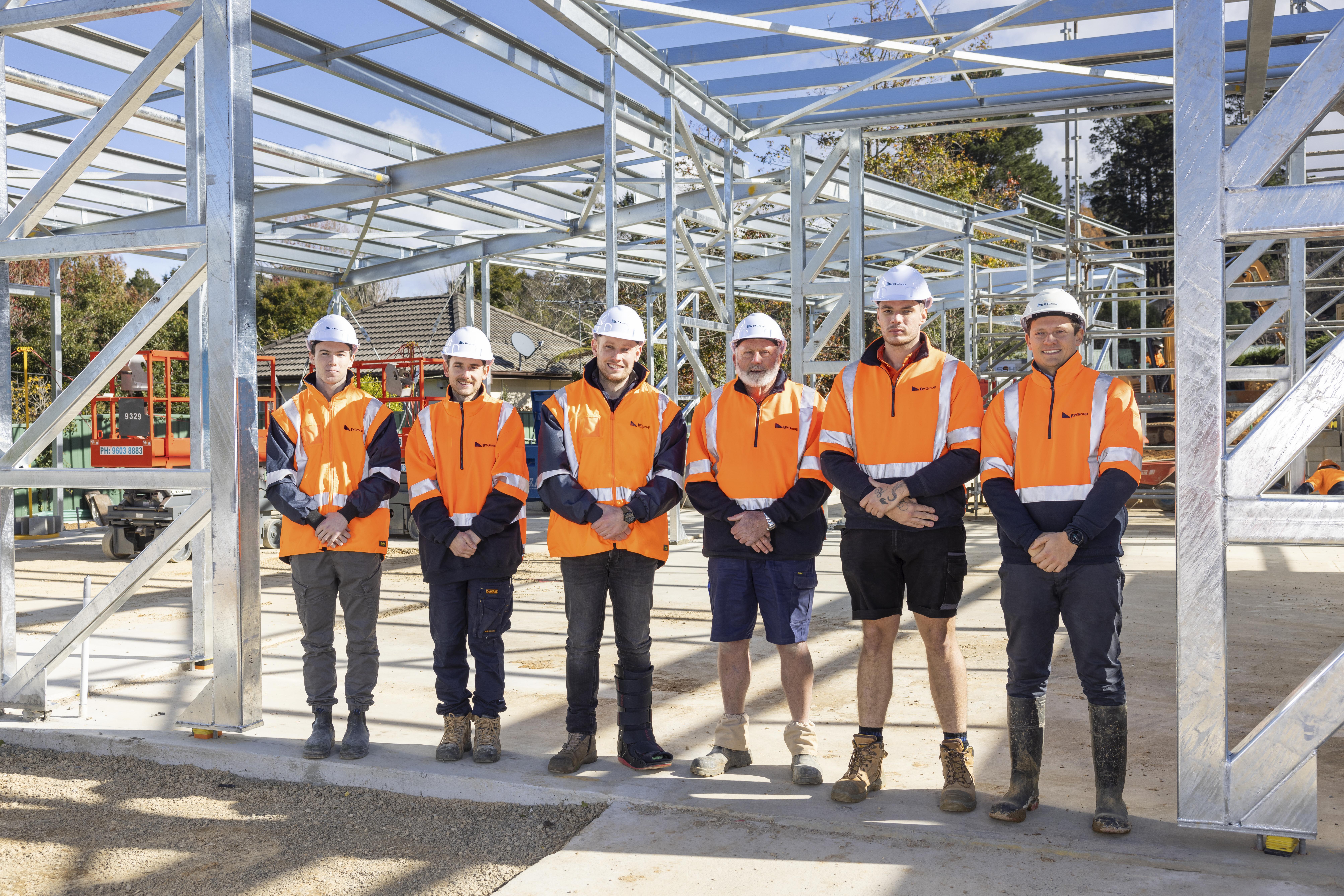 ByGroup team members on a construction site