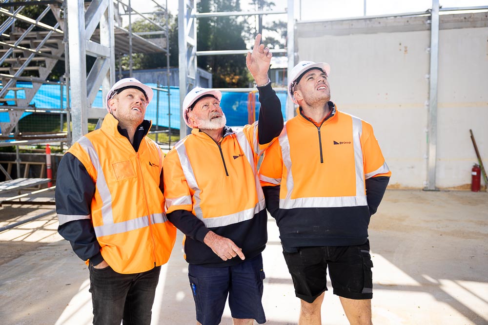 ByGroup workers at construction site