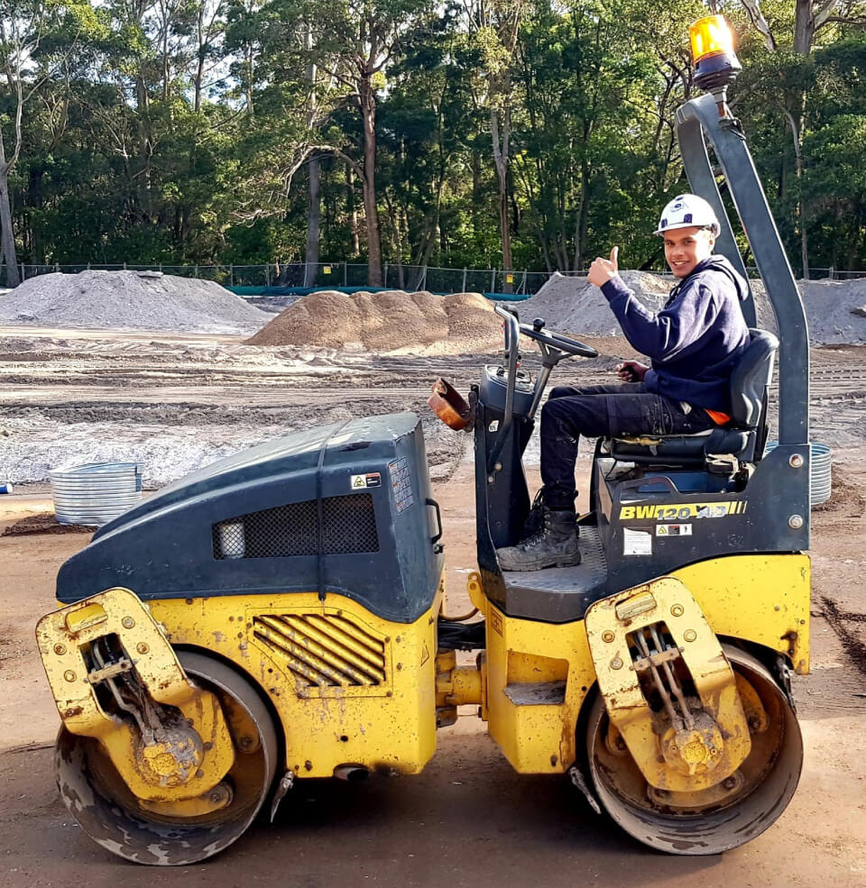 Image of Jojo, one of our Aboriginal Civil Contractors